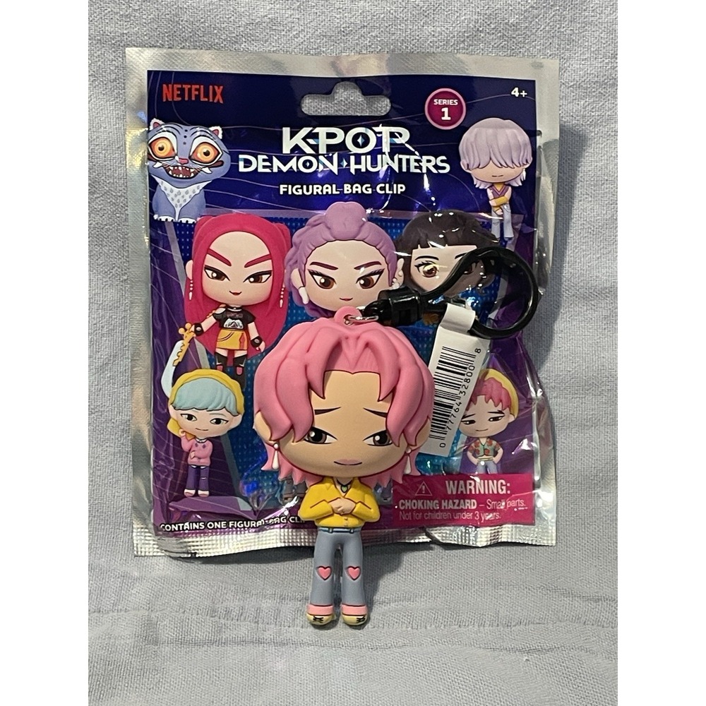 NEW Open Bag Netflix K-Pop Demon Hunters Figural Bag Clip Keychain - Romance‎